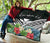 Hawaii Premium Quilt - Hawaii Coat of Arms & Polynesian Tropical Flowers White - Polynesian Pride