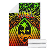 Polynesian Guam Premium Blanket - Reggae Vintage Polynesian Patterns - Polynesian Pride