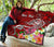 Guam Custom Personalised Premium Quilt - Turtle Plumeria (Red) - Polynesian Pride