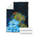 Hawaii Premium Blanket - Turtle Hibiscus Pattern Hawaiian Premium Blanket - Blue - Polynesian Pride