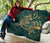 Hawaii Triple Marble Turtle Polynesian Hibiscus Premium Quilt - AH - Benjamin Style - Green - Polynesian Pride