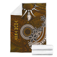 Cook Islands Custom Personalised Premium Blankets - Polynesian Boar Tusk - Polynesian Pride
