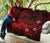 Polynesian Hawaii Premium Quilt - Humpback Whale with Hibiscus (Red) - Polynesian Pride