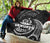 Vanuatu Polynesian Premium Quilt - White Tribal Wave - Polynesian Pride