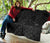Hawaii Map Plumeria Polynesian Gray Premium Quilt - Polynesian Pride