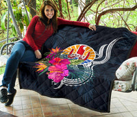 Tahiti Polynesian Premium Quilt - Tropical Flower - Polynesian Pride