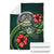 American Samoa Polynesian Premium Blanket - Green Turtle Hibiscus - Polynesian Pride