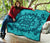 Hawaiian Quilt Turtle Pattern New Blue Premium Quilt - Skin Style - AH - Polynesian Pride