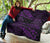 Aotearoa Premium Quilt Purple Maori Manaia With Silver Fern - Polynesian Pride