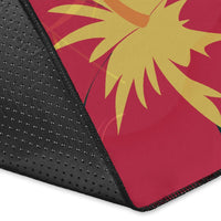 Polynesian Hawaii Kanaka Maoli Area Rug - Heart with Hibiscus - Polynesian Pride