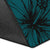 Guam Polynesian Area Rug - Summer Plumeria (Turquoise) - Polynesian Pride