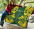 Society Islands Premium Quilt - Society Islands Flag Polynesian Yellow Tattoo - Polynesian Pride
