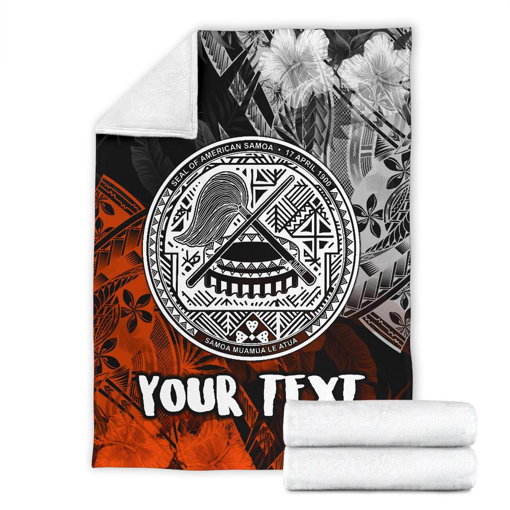 American Samoa Personalised Premium Blanket - Vintage Polynesian Style - Polynesian Pride