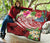 Fiji Polynesian Premium Quilt - Summer Plumeria (Red) - Polynesian Pride