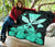 Hawaiian Kanaka Premium Quilt Hibiscus Polynesian Love Turquoise - Polynesian Pride