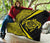 Hawaii Turtle Map Polynesian Premium Quilt - Yellow - Circle Style - Polynesian Pride