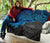 American Samoa Polynesian Premium Quilt - American Samoa Seal & Blue Turtle Hibiscus - Polynesian Pride