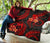 Tonga Polynesian Premium Quilt - Red Plumeria - Polynesian Pride