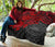 American Samoa Polynesian Premium Quilt - American Samoa Seal & Red Turtle Hibiscus - Polynesian Pride