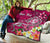 Tonga Custom Personalised Premium Quilt - Turtle Plumeria (Pink) - Polynesian Pride