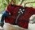 Gambier Islands Premium Quilt - Gambier Islands Flag Polynesian Red Tattoo - Polynesian Pride