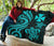 Wallis and Futuna Premium Quilt - Turquoise Tentacle Turtle - Polynesian Pride