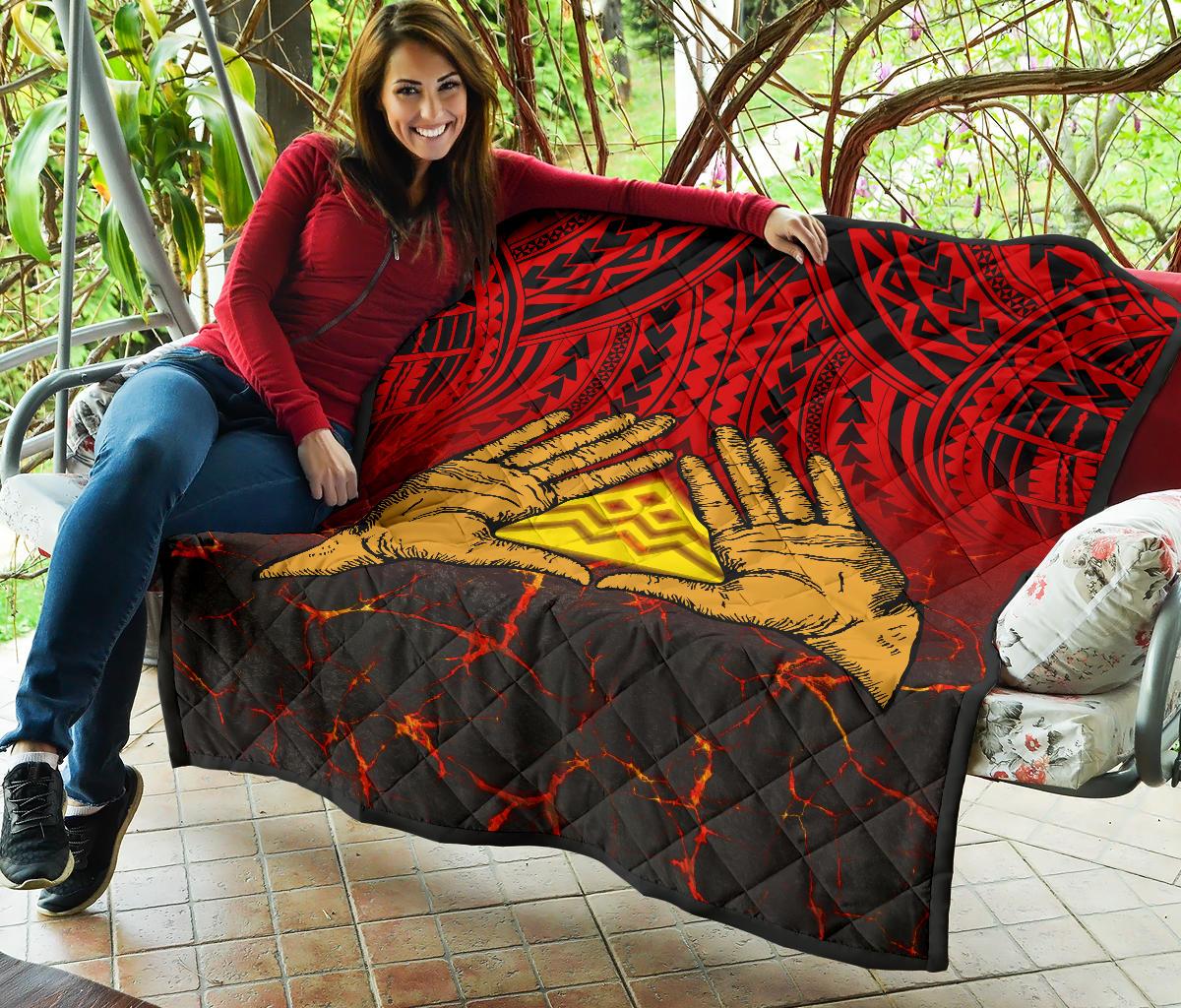 Hawaii Quilt - Premium Quilt - Protect Mauna Kea - Polynesian Pride