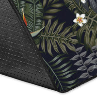 Tropical Leaves And Flowers In The Night Style Rug - Polynesian Pride