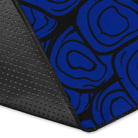 Hawaiian Hibiscus Memory Polynesian Turtle Area Rug AH - Polynesian Pride