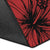 Tonga Polynesian Area Rug - Summer Plumeria (Red) - Polynesian Pride