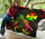 Wallis and Futuna Polynesian Premium Quilt - Turtle With Blooming Hibiscus Reggae - Polynesian Pride