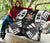 Fiji Premium Quilt - Fiji Coat Of Arms Polynesian White Tattoo (Black) - Polynesian Pride