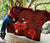 Hawaii Turtle Poly Tribal Red Premium Quilt - Polynesian Pride