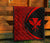 Hawaii Kanaka Polynesian Black And Red Premium Quilt - Circle Style - Polynesian Pride