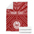 Tahiti Personalised Premium Blanket - Tahiti Seal In Polynesian Tattoo Style (Red) - Polynesian Pride