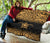 Polynesian Premium Quilt - Polynesian Gold Turtle Tattoo & Black Frog - Polynesian Pride
