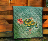 Circle Turtle Premium Quilt - Polynesian Pride