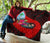 Guam Premium Quilt - Polynesian Hook And Hibiscus (Red) - Polynesian Pride