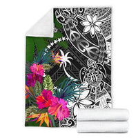 Chuuk Premium Blanket - Turtle Plumeria Banana Leaf - Polynesian Pride