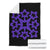 Hawaiian Premium Blanket Royal Pattern - Black And Purple - A1 Style - Polynesian Pride