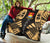 Kiribati Premium Quilt - Kiribati Coat Of Arms Polynesian Gold Tattoo - Polynesian Pride