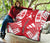 Austral Islands Premium Quilt - Austral Islands Flag Polynesian White Tattoo (Red) - Polynesian Pride