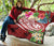 Wallis and Futuna Polynesian Premium Quilt - Summer Plumeria (Red) - Polynesian Pride