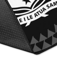 Samoa Personalised Area Rug - Samoa Seal In Polynesian Tattoo Style - Polynesian Pride