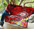 Hawaii Polynesian Premium Quilt - Hawaii Seal With Turtle Plumeria (Red) - Polynesian Pride