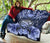 Hawaii Turtle Hibiscus Blue Premium Quilt - Hac Style - AH - Polynesian Pride