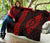 Hawaii Kakau Makau Fish Hook Polynesian Premium Quilt - Red - Polynesian Pride