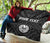 Tahiti Personalised Premium Quilt - Tahiti Seal In Polynesian Tattoo Style (Black) - Polynesian Pride