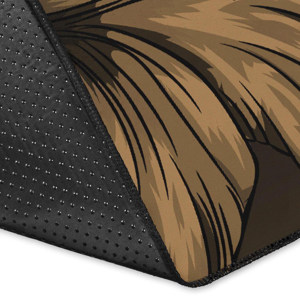 Hawaiian Map Hibiscus Flowers Vintage Polynesian Rug AH - Polynesian Pride