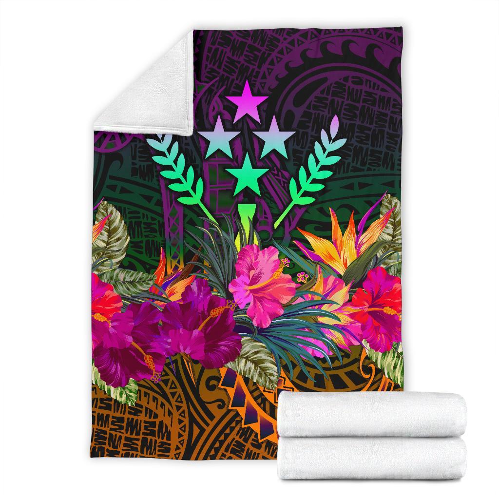 Kosrae Premium Blanket - Summer Hibiscus - Polynesian Pride